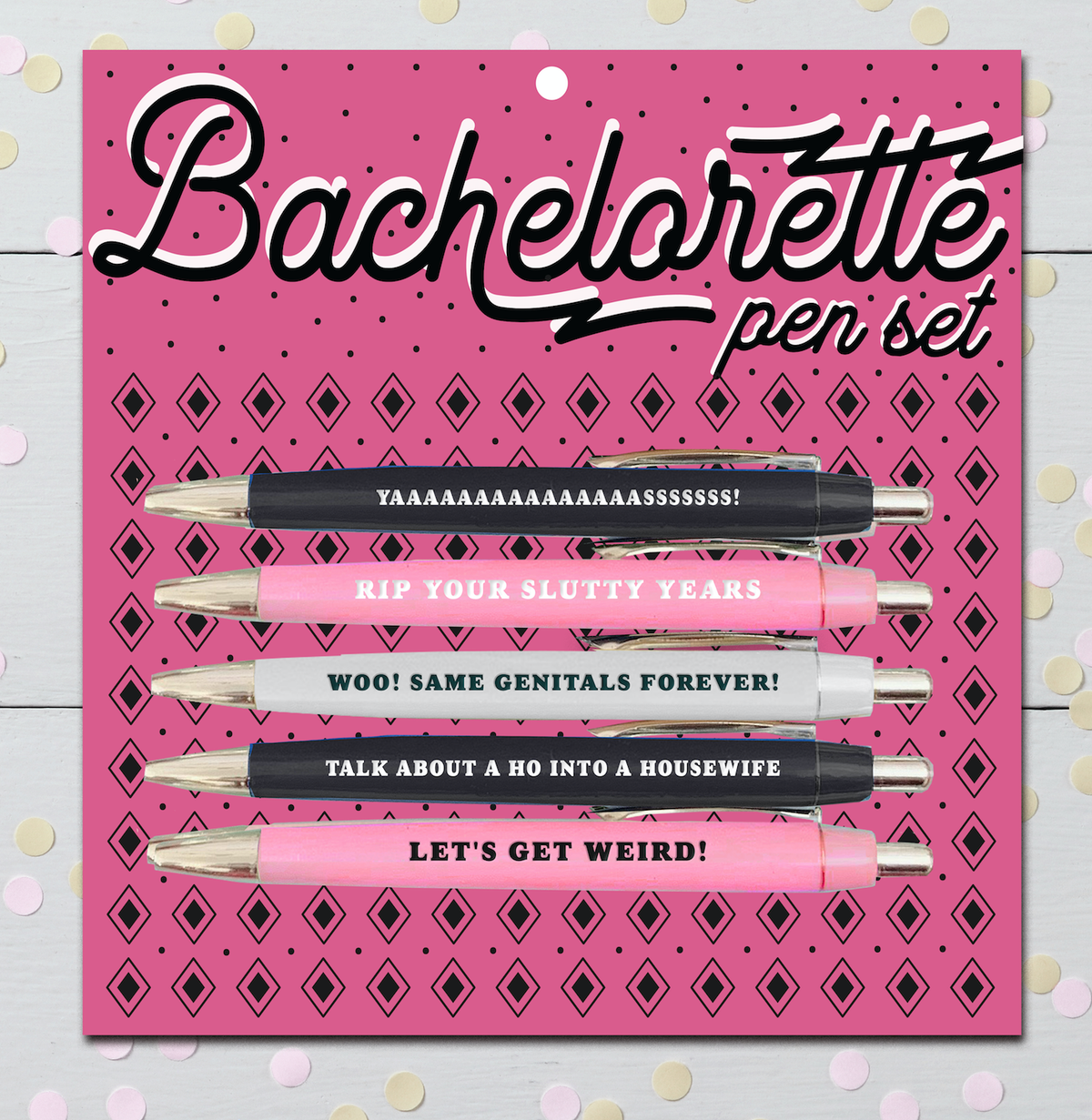 Bachelorette Pen Set (funny gifts, bachelorette gifts)