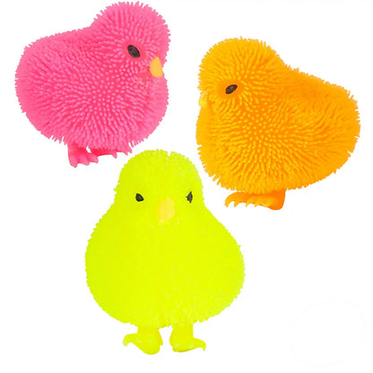 Squeeze Chicken Puffer Toy - Back to School - in bulk