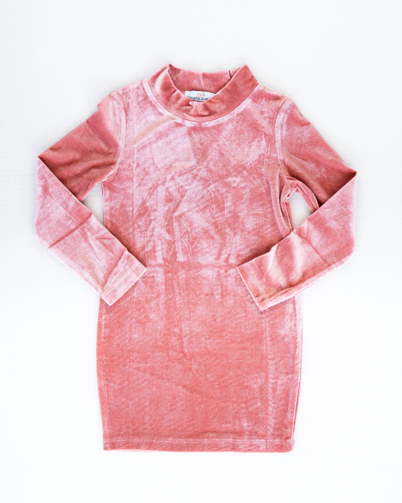 Pink Velvet Dress|8603