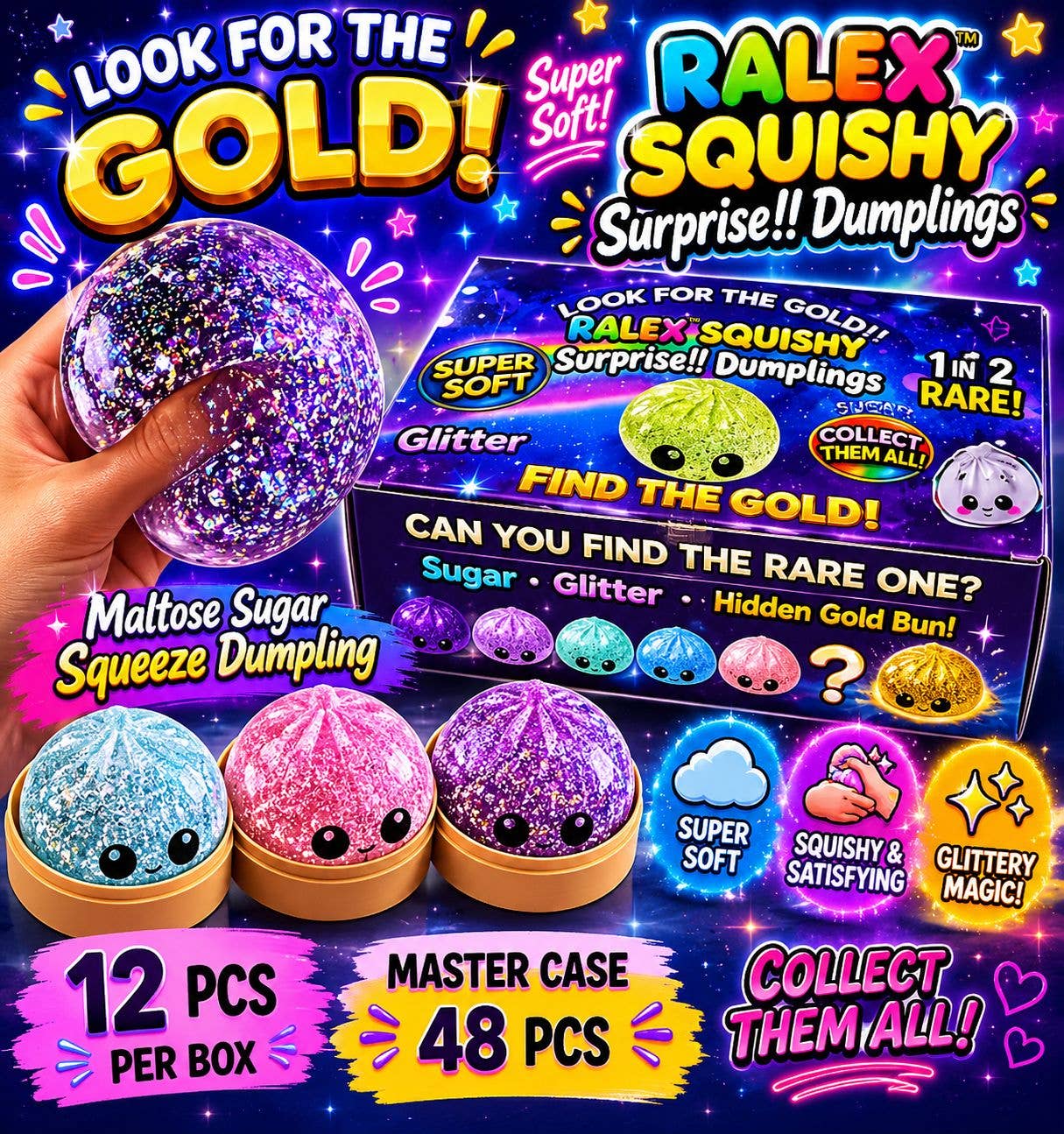 Maltose Squishy Surprise Dumplings – Sugar Squeeze