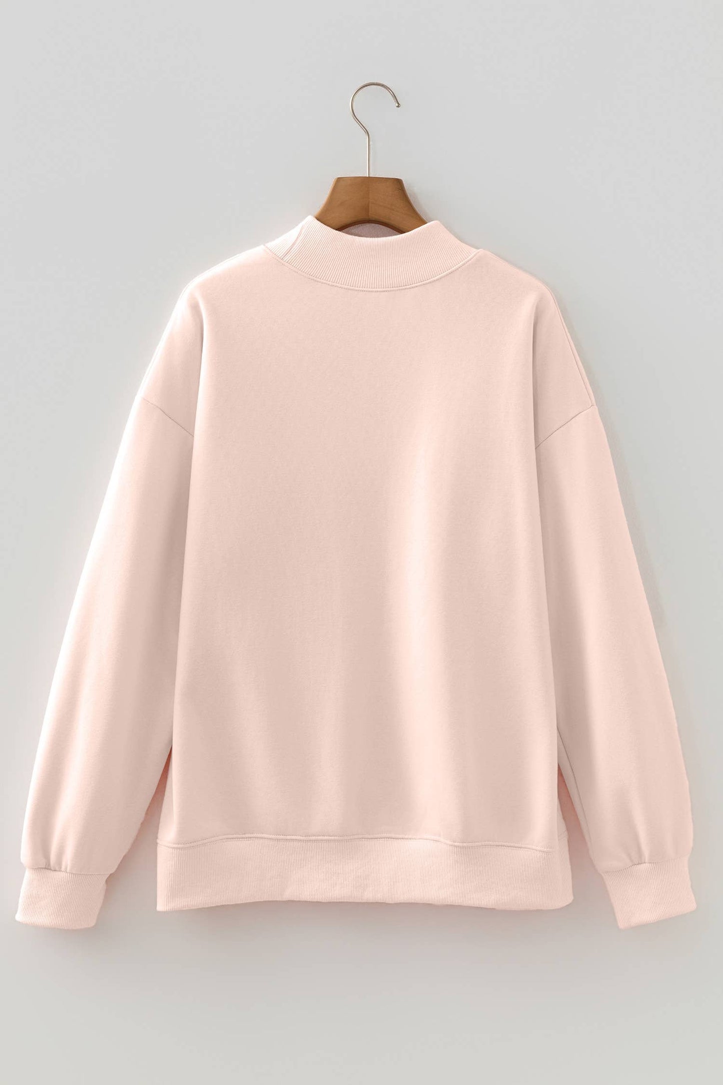 66 Plus Size Blessed Embroidered Mock Neck Sweatshirt (S-4X)
