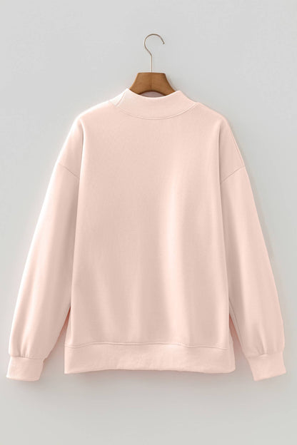 66 Plus Size Blessed Embroidered Mock Neck Sweatshirt (S-4X)