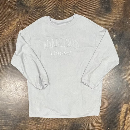 Make Heaven Crowded Grey Corded Crew|8625