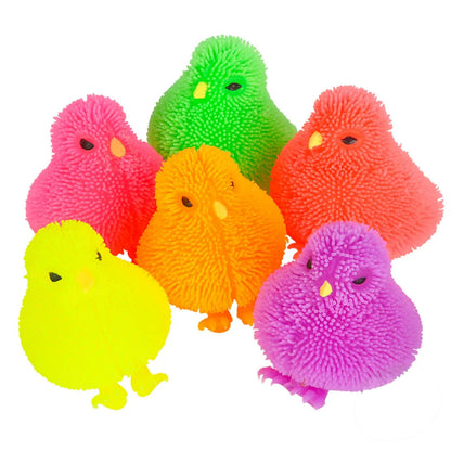 Squeeze Chicken Puffer Toy - Back to School - in bulk