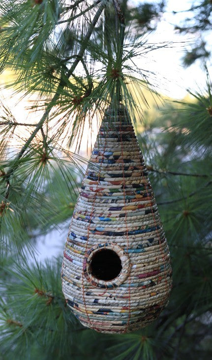 Recycled Magazine Bird House|9213