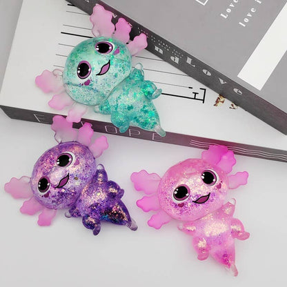 Maltose Glitter cute Salamander squishy toy-Random Color