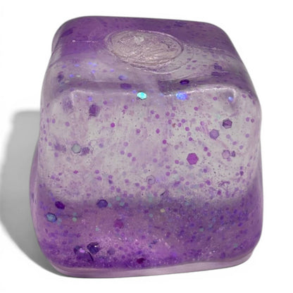 Jumbo Stress Ball Cube – Glitter Gel Sensory Fidget Toy