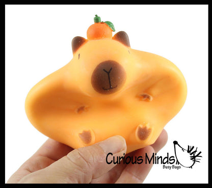 1 Capybara Stretchy Sand Filled - Lover Sensory Fidget Toy W