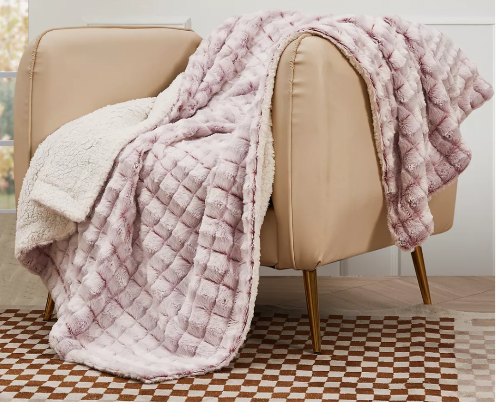 Blanket with Blanket Square - Red/Pink|8325
