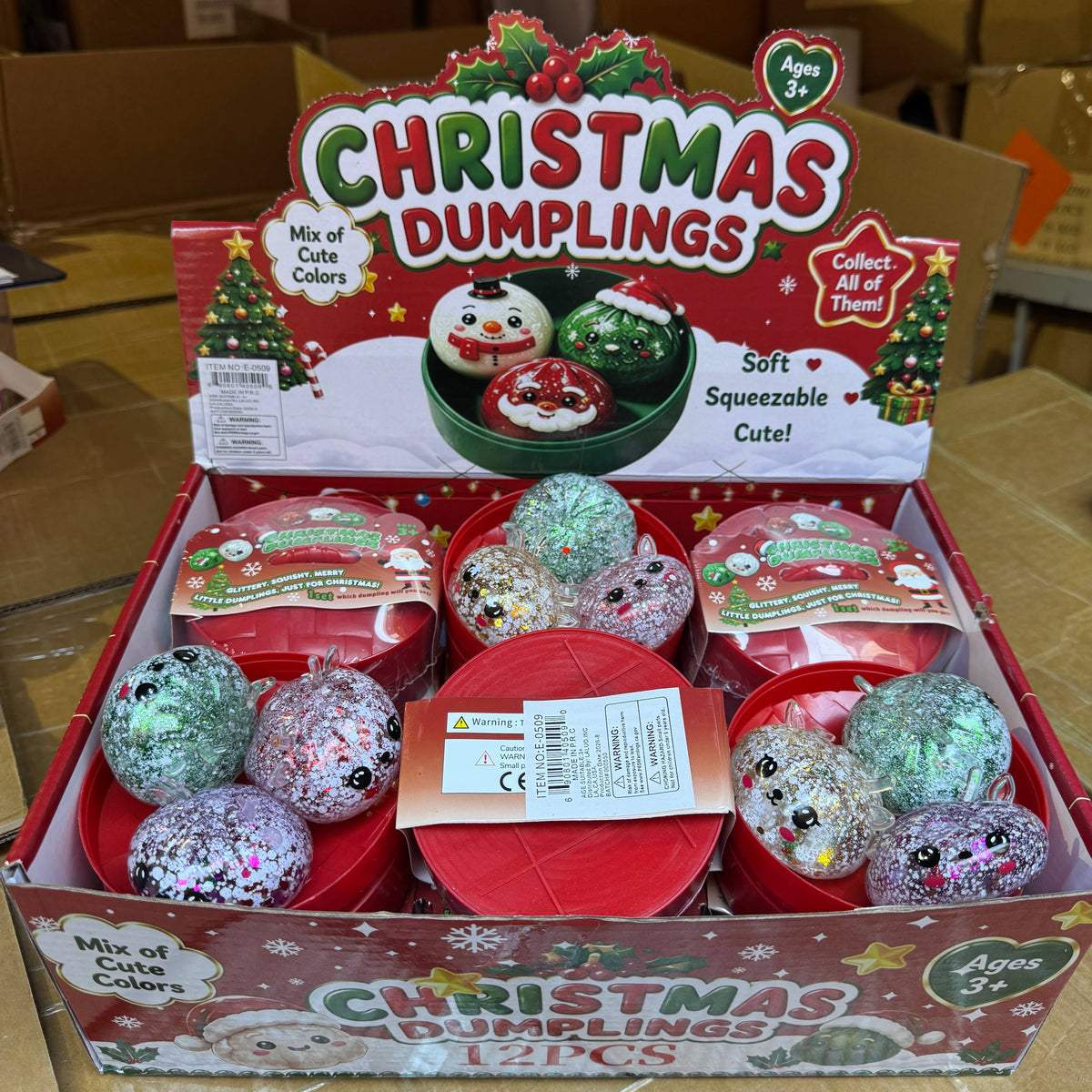WRAPPED 3-in-1 Mini SS Reindeer Dumpling 12/pk | A036