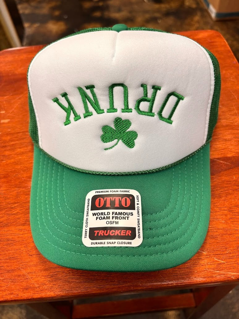 Upside Down DRUNK Shamrock Foam Hat|8786