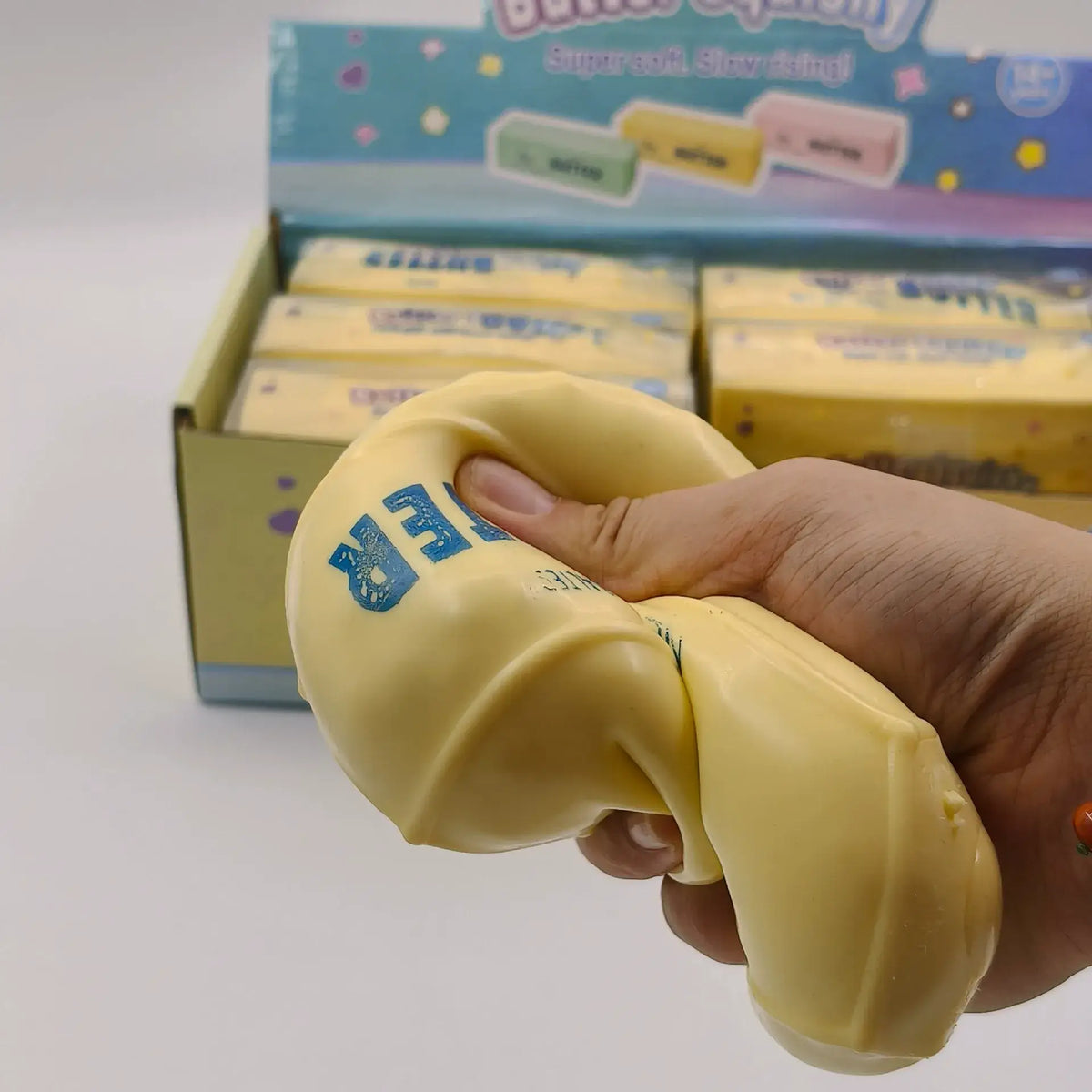 Crunchy Butter Bar Block Squishy Toy