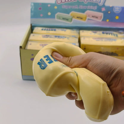 Crunchy Butter Bar Block Squishy Toy