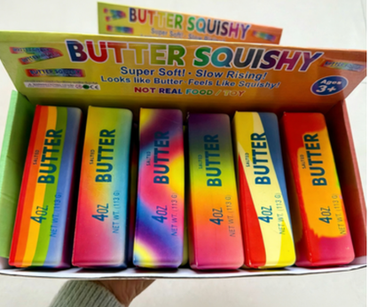 Colorful Super Soft PU Butter Stick Squeeze Toy
