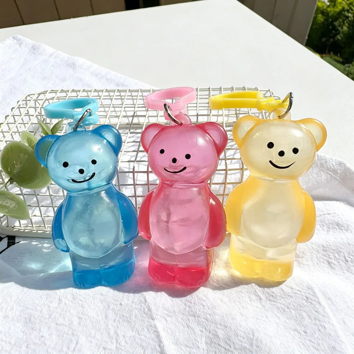 Maltose Bear Squishy Stress Keychain Charm