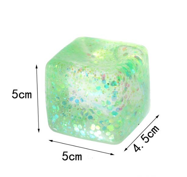 5cm Maltose glitter Cube squishy Toy Stress Relief ball Toy