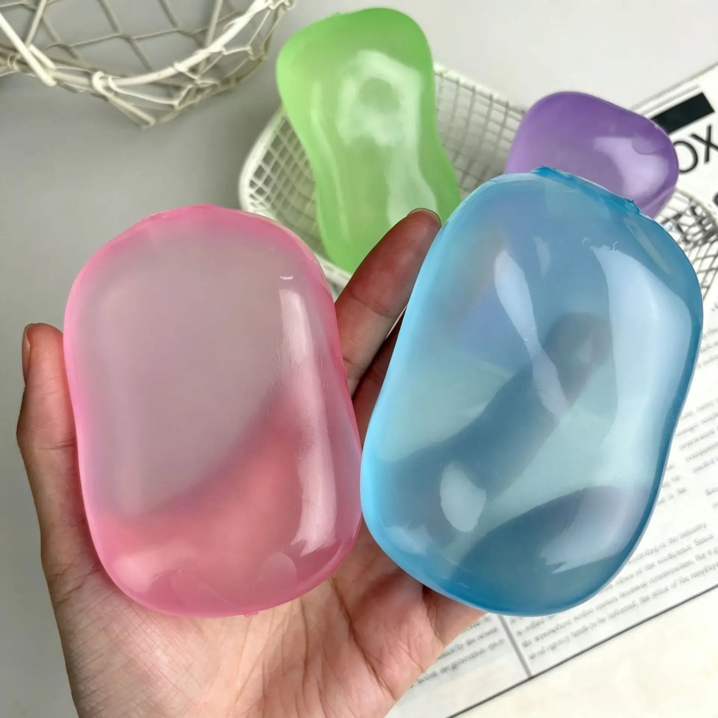 Moldable Transparent Coconut Oil Soap Squishy Stress Relief Toy