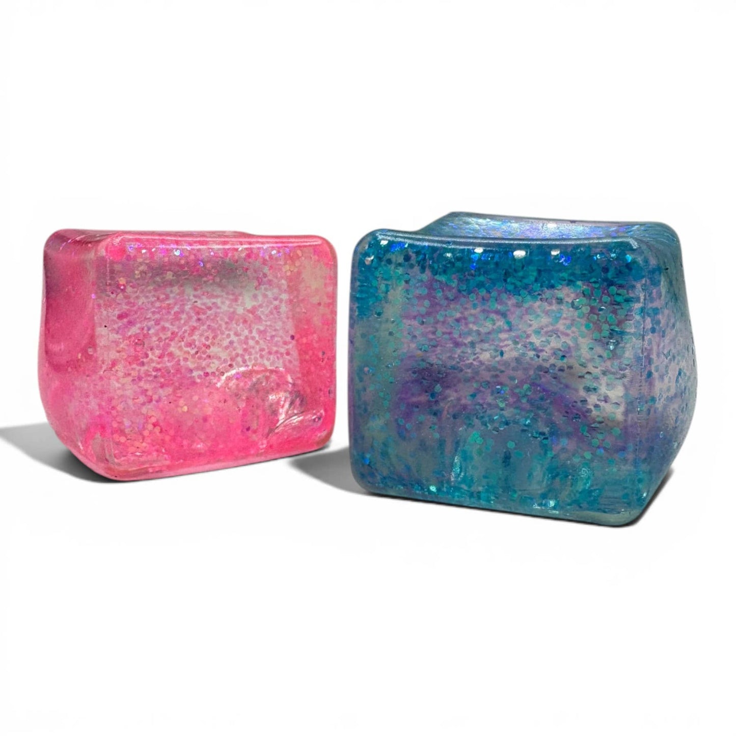 Assorted Glitter Squishy Cube 12ct PDQ