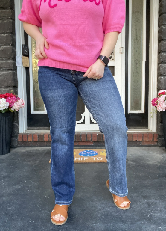 Risen High Rise Straight Jean|6817
