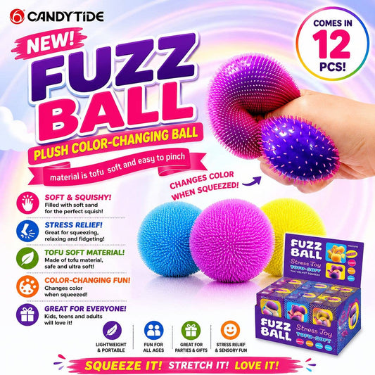 Fuzz Ball – Plush Color-Changing Stress Ball