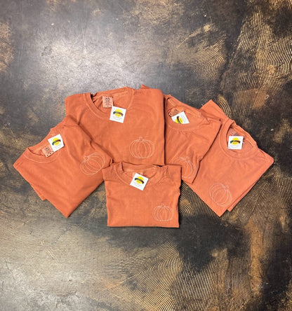 Simple Pumpkin long sleeve tee|7973