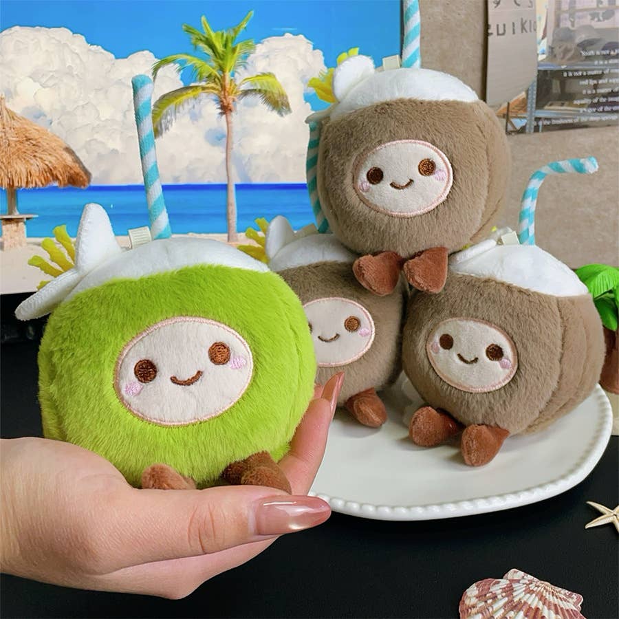 Summer Vacation seaside Coconut keychain Souvenir small gift