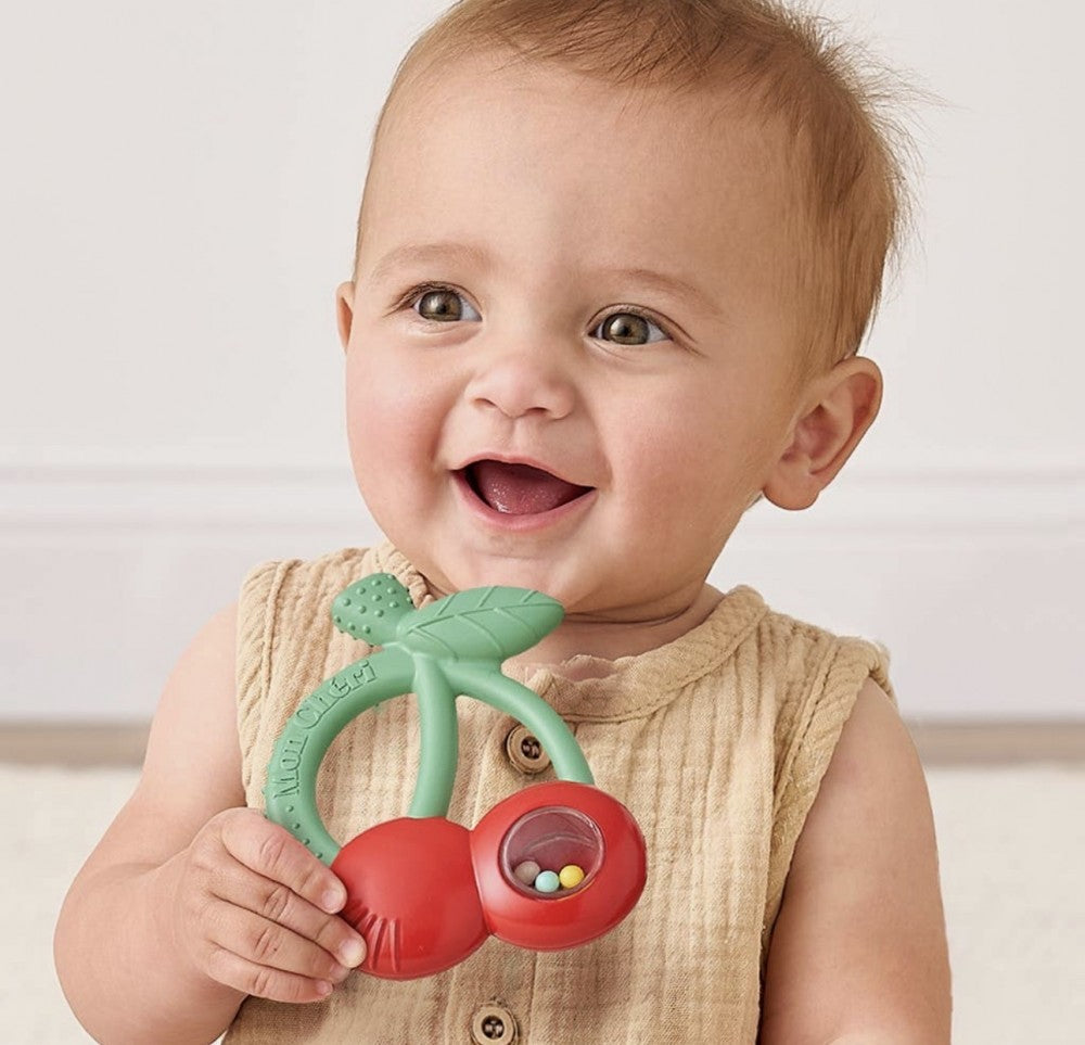 ITSY SHAKE CHERRIES TEETHER RATTLE|9356