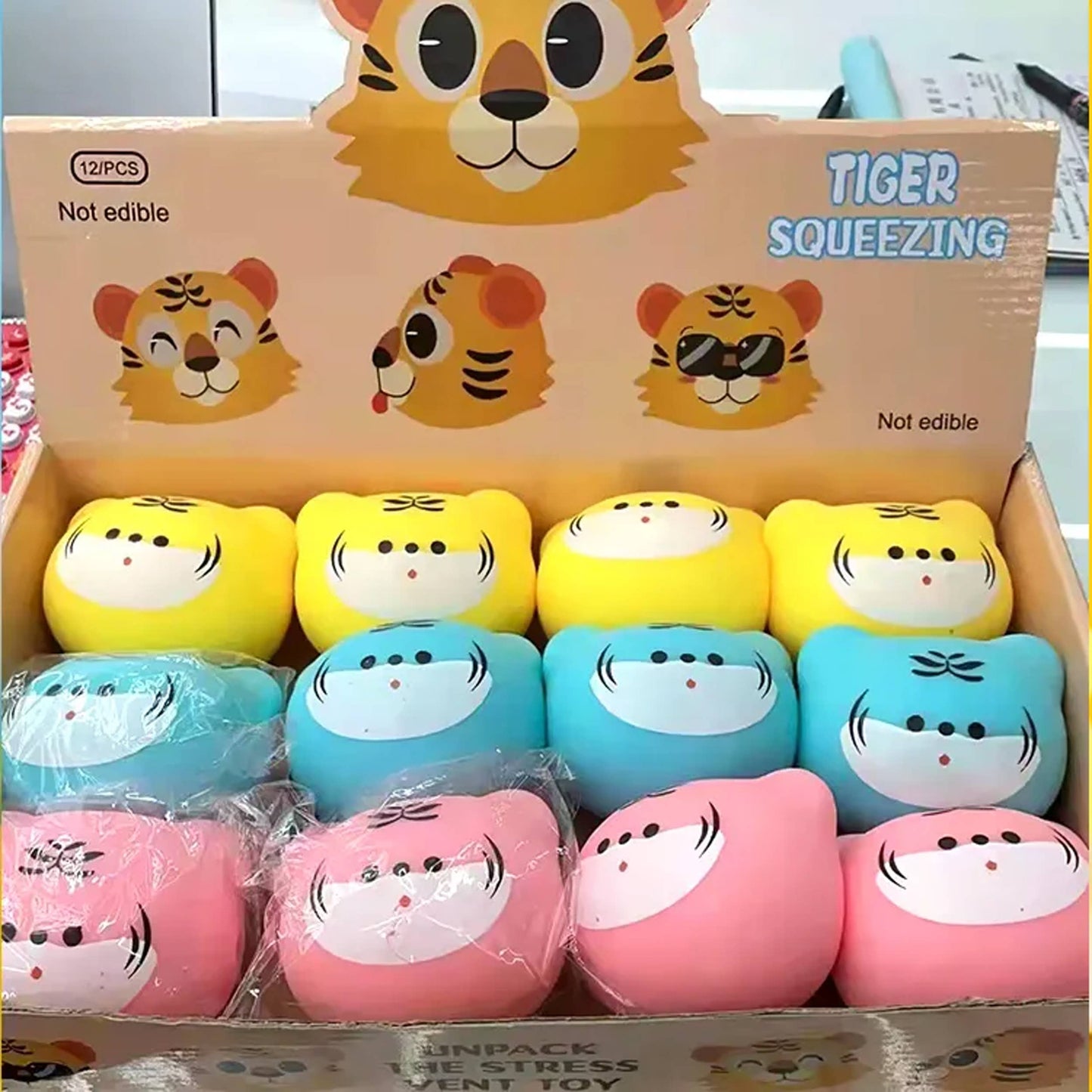 Fidget Cat Squeeze Kids Back to School Toy- Assorted