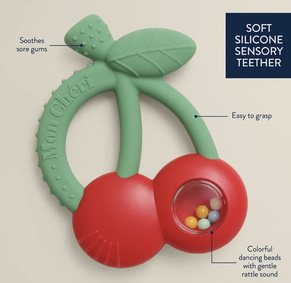 ITSY SHAKE CHERRIES TEETHER RATTLE|9361