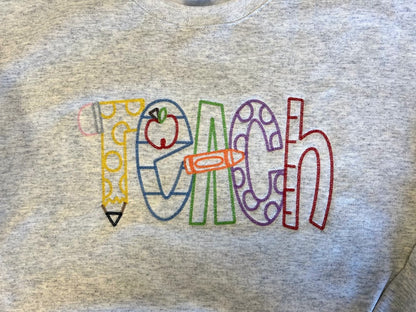 Teach Pocket Crewneck|7262