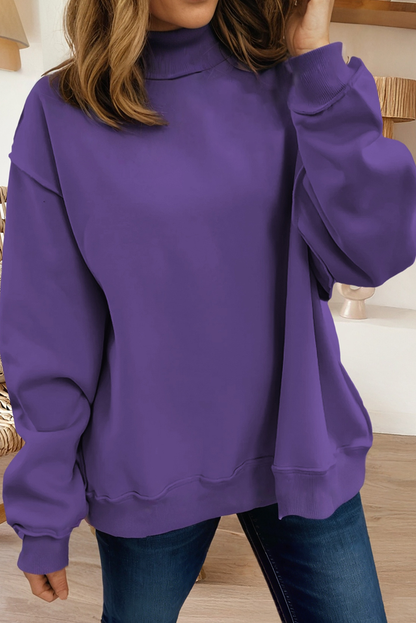 66 Game Day Oversize Reversible Mock Neck Sweatshirt (S-XL)
