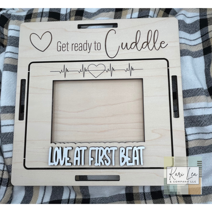 Blanket Square - Sonogram Frame - Love at First Beat|8316