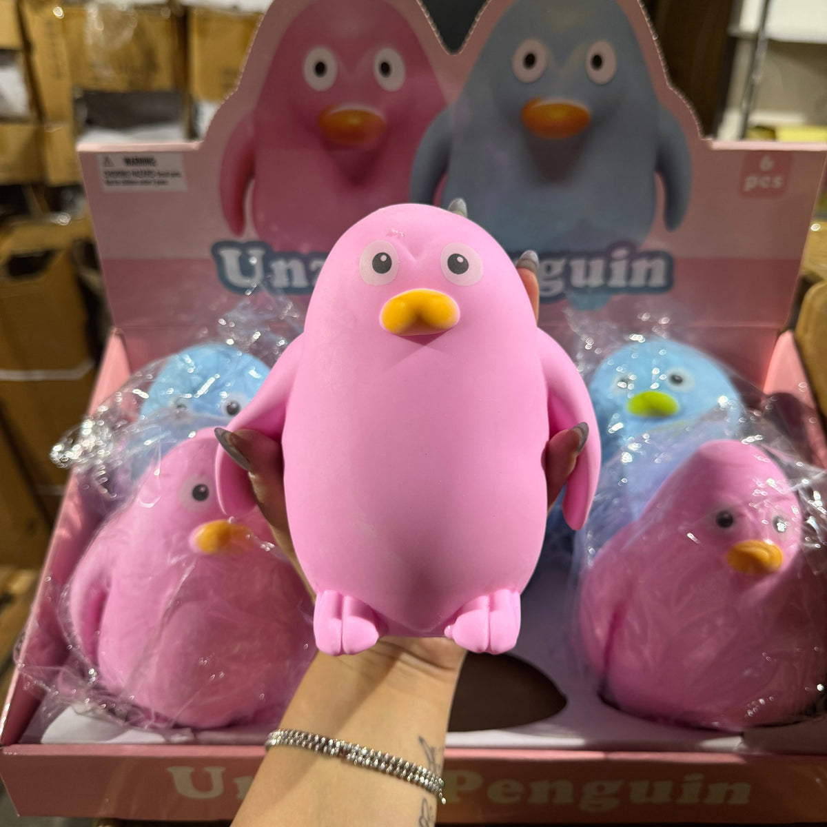 JUMBO Penguin Squishy 6/pk | A222