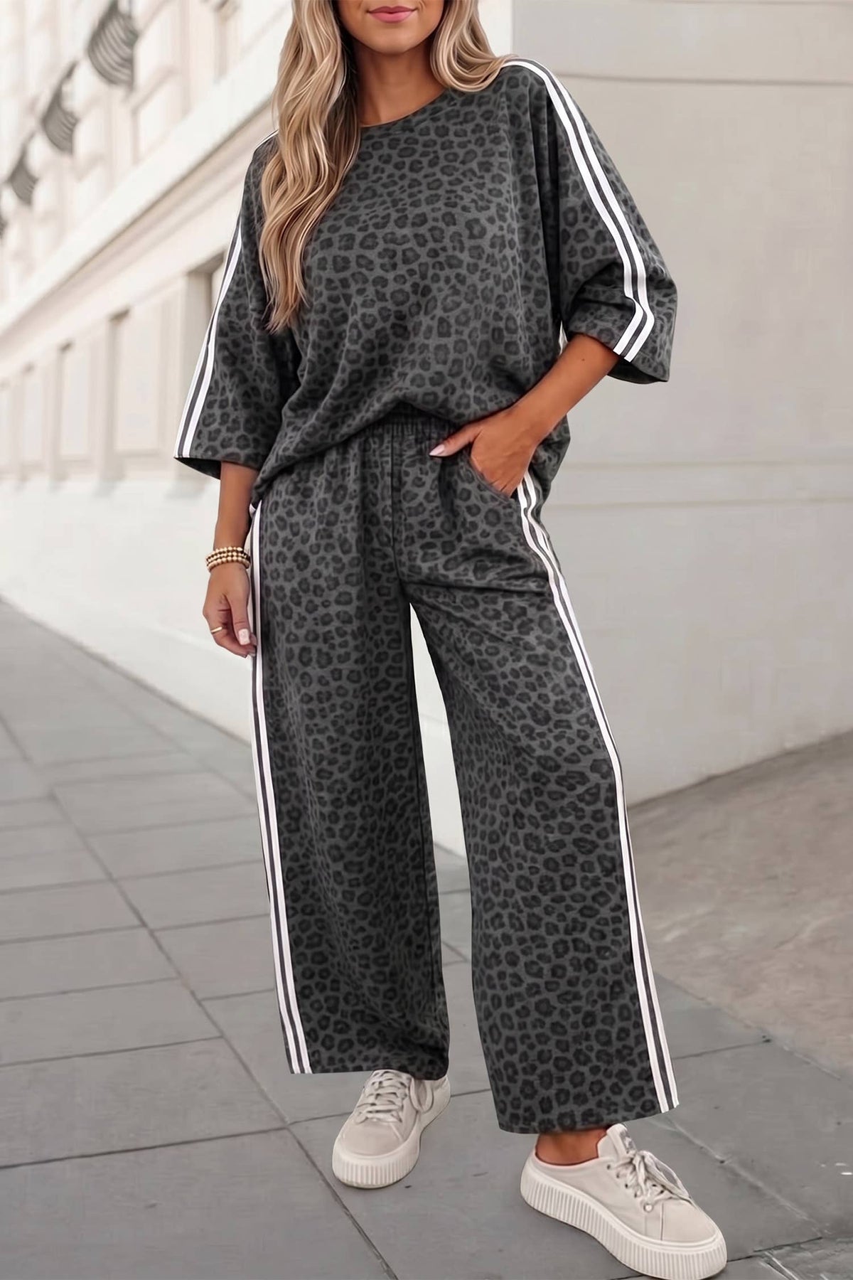 Leopard / Camo / Mallard Striped Detail Pants Set | S-4X