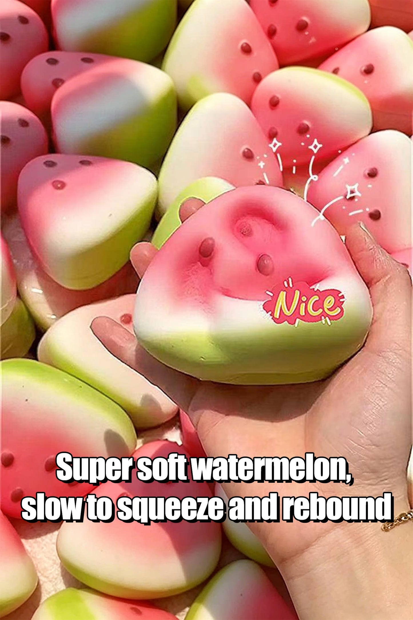 Watermelon Slice Slow Rebound Stress Relief Squeeze Toy