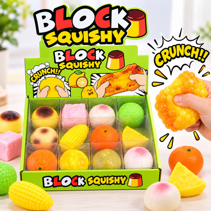 Assorted Crunch Squishy — Block Squishy ASMR Crunch