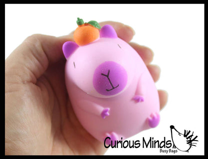 1 Capybara Stretchy Sand Filled - Lover Sensory Fidget Toy W