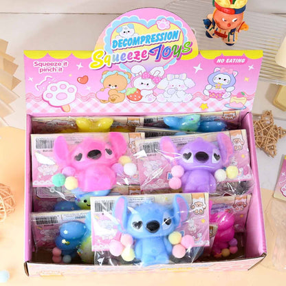 Stitch cartoon Squishy Toy for stress relief-12unit