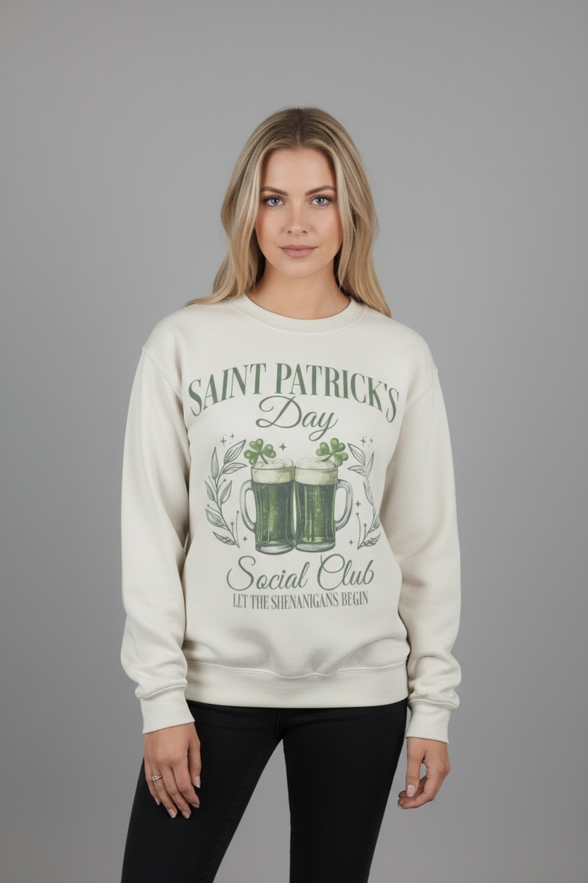 St Pattys Social Club Sweatshirt|8882