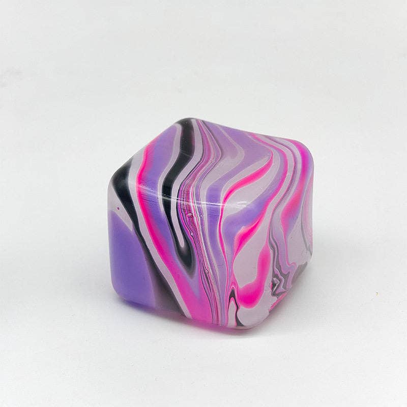 Flow Pattern Ice Cube Malt Sugar Stress Relief Toy Cube