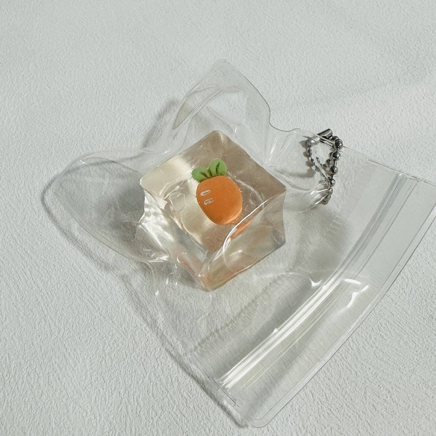 Mini Clear Cherry Ice cubes Stress Relief Taba Squishy Toy