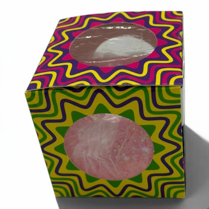 Jumbo Stress Ball Cube – Glitter Gel Sensory Fidget Toy