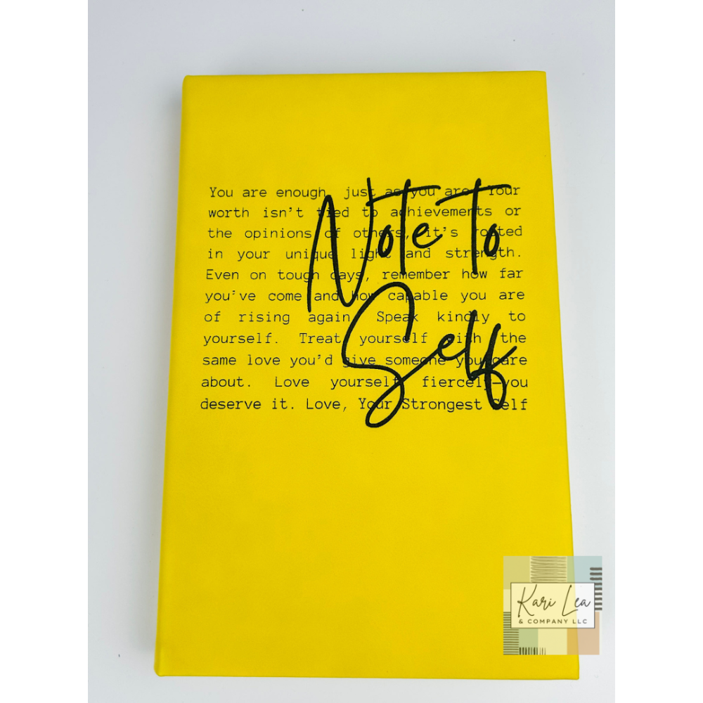 "Note To Self" Journal - Yellow|9084