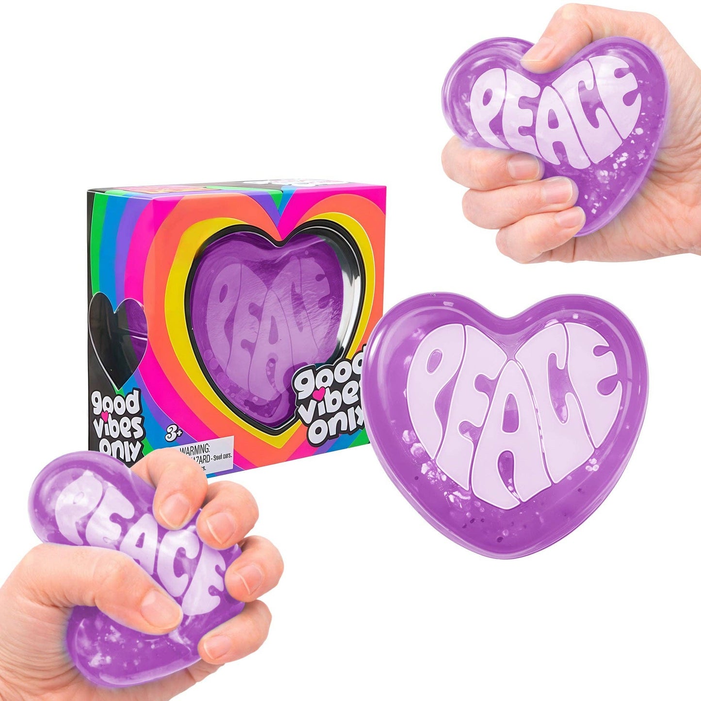 Glitter Heart Squishy Soft Stress Relief Toy Slow Rising