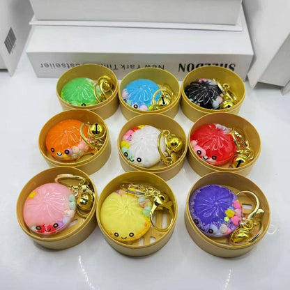 Cute Mini oil DUMPLINGS Keychain Bag Charm