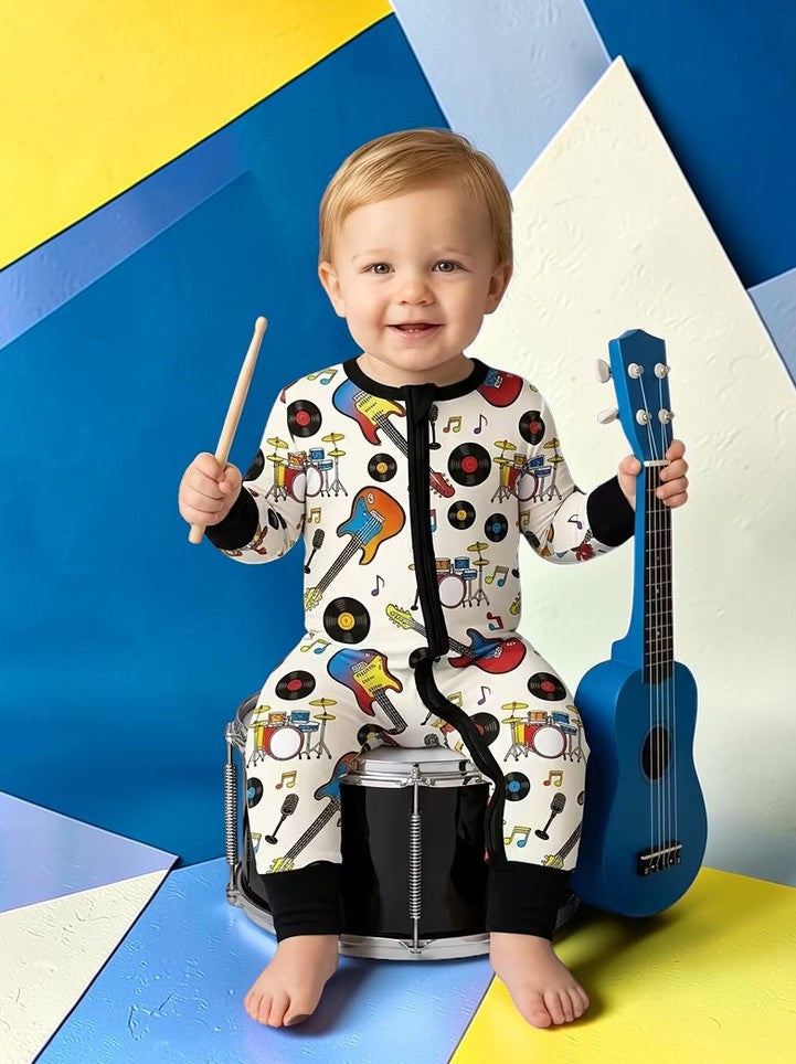 Rock Band Bamboo Infant Sleeper|9326