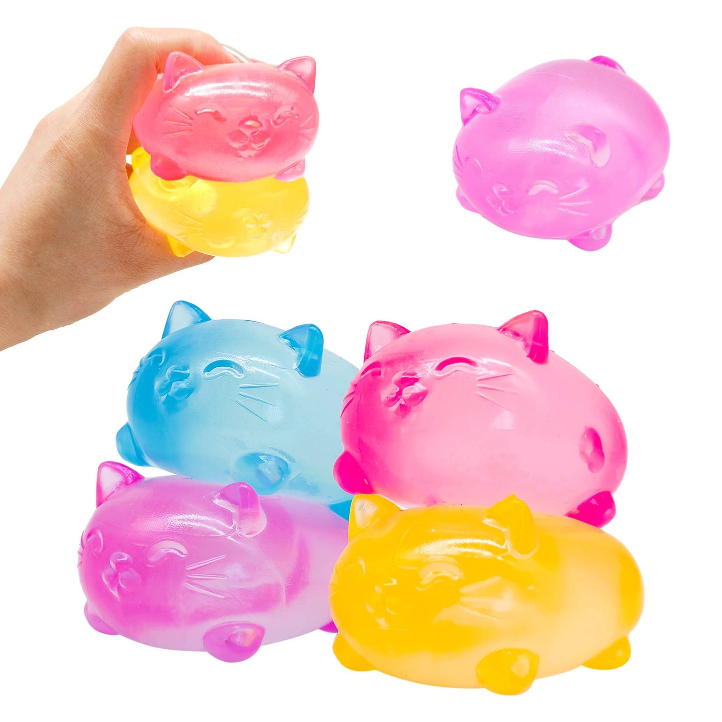 Gummy bear cute cat  Squishy fidget Toy Stress Relief Toy