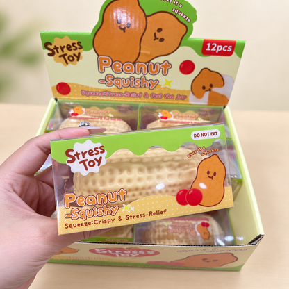 Crunchy Peanut Block Squishy Toy