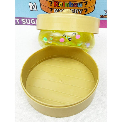 Mystery Sugar Glittered Dumpling Squishy with Steamer