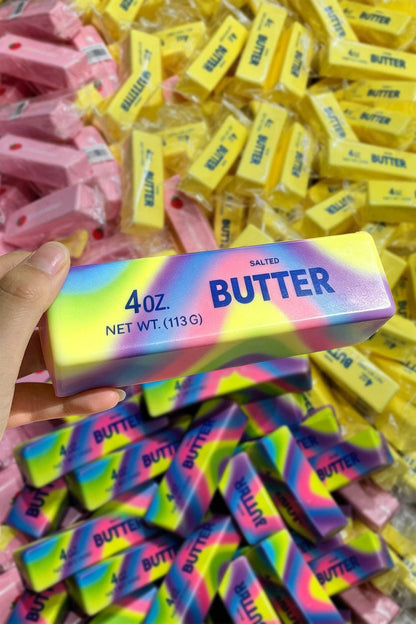 Rainbow Butter Stick Squishy Slow Rising Stress Toy